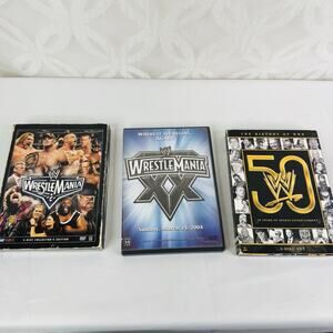 WWE‎ Wrestlemania 20 XX, Wrestlemania 22 & History Of WWE DVD Lot